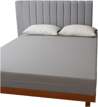 Siermatrashoes - Matrasbeschermer - Schoon Slapen - Volledige Bescherming - 90x200 cm - Grijs
