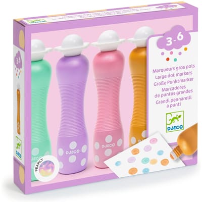 DJECO stempel verf pearly 4 stks 3jr+