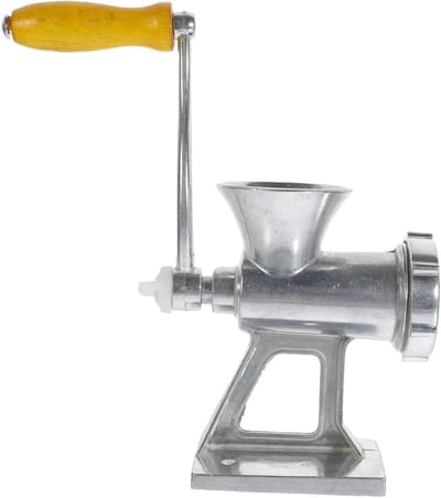 Handmatige Vleesmolen - Worstenvuller Keuken - Zelf Worsten Maken - Handmatige Bediening - 6.09 x 5.89 inch - Zilver