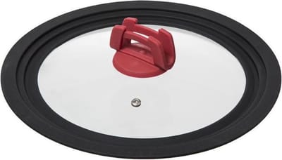 5five Universele glazen pannendeksel - siliconen rand - 16/18/20 cm - geschikt voor alle pannen