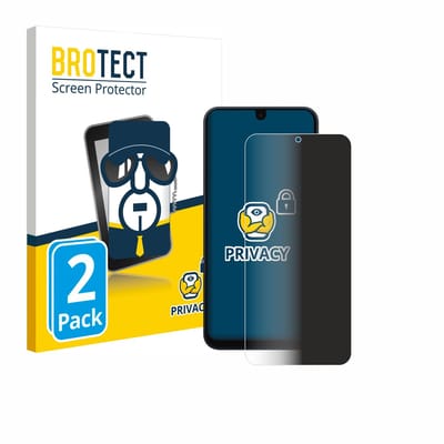 BROTECT - privacy screenprotector voor Samsung Galaxy A16 5G / A17 5G / F17 / F17 5G - Folie Beschermfolie Blauwlichtfilter 2 Stuks