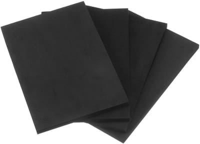 Schuimrubber Kussens - EVA Schuimplaat Pads - Antislip Demping - Anti-Vibratie - 30 cm Breed - Zwart