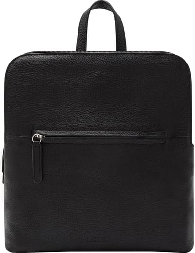 L.CREDI Leren Rugzak Monika Backpack Black Zwart