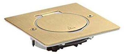 Afdekplaat Set 1x2 Module Brons Vierkant