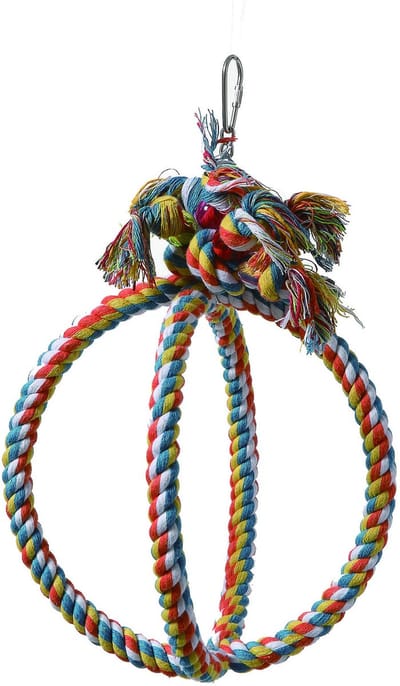 Adori Cotton Sphere - Vogelspeelgoed - 18x1 cm Multi-Color