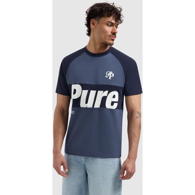 Pure Path Pure Path T-shirt Two-tone Society Dark Navy (26010131 - 57)