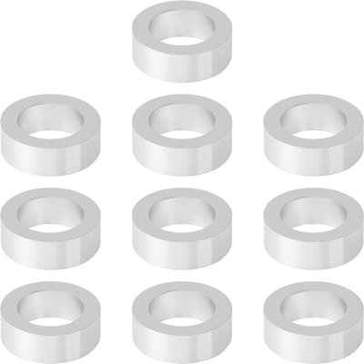 Dailygoods- Wielhub Spacer Set - 10 Stuks - Aluminium - 15x10x5mm - As Diameter 10mm - Verbeterde Stabiliteit - Geschikt voor Fiets Wielset - Wielafstandhouder