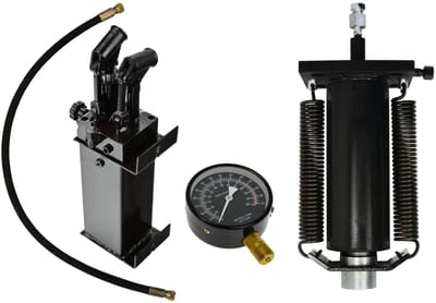 GEKO 50 ton persset - cilinder met veren - 2-snelheden pomp - manometer met slang