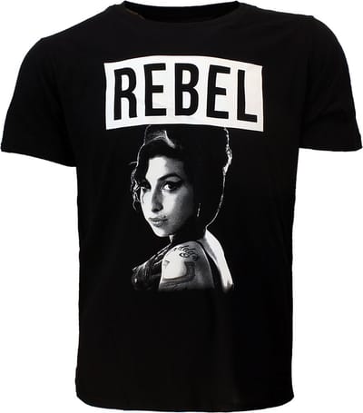 Amy Winehouse Rebel T-Shirt - Officiële Merchandise - L