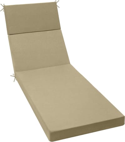 Loungekussen Buiten - Tuinkussen Ligbed - Comfortabel Ontspannen - Waterafstotend Materiaal - 183x53x8 cm - Zwart