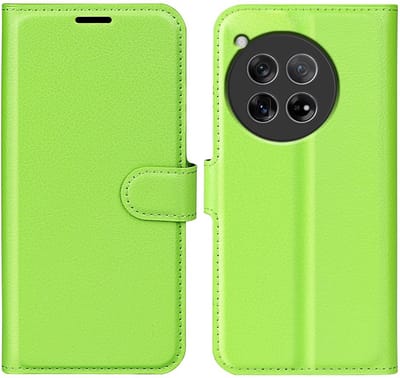 Coverup Hoesje - Geschikt voor OnePlus 12 Hoesje - Coverup Book Case - Groen