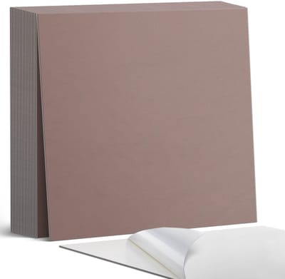 Coloray Plaktegels - Bruin Zelfklevende Tegels - 20 cm x 20 cm - Bruin Plaktegels - 20 stuks - Vierkant PVC Tegels - Plaktegels Badkamer - Plaktegels Vloer - Vinyl Tegels - Wandtegel Zelfklevend