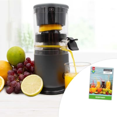 Livington JuiceBoost - draagbare sapcentrifuge op batterijen - 250 ml opvangbak - snoerloos - kleine sapcentrifuge - sapcentrifuge om mee te nemen - slow juicer voor fruit en groenten - vruchtensap