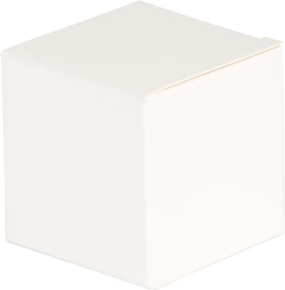 PARTYDECO - 10 witte vierkante kartonnen doosjes 5 x 5 cm voor suikerbonen en bruiloft