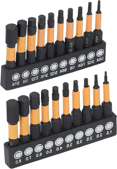 20-delige Hexbits Set met 1/4 inch Shank - Magnetische Stalen Bits voor Schroevendraaier en Klopboor