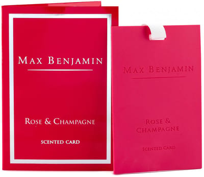 Max Benjamin Geurkaart Rose & Champagne 10 Cm Papier Rood