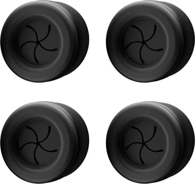 Set van 4 hoogwaardige handdoekhouders voor badkamer - roestvrij staal - theedoekhouder - zelfklevend - mat zwart vaatdoekhouder