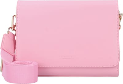 SEIDENFELT MANUFAKTUR Schoudertas Tolita Midi Crossbag Bubble Gum / Gold Roze
