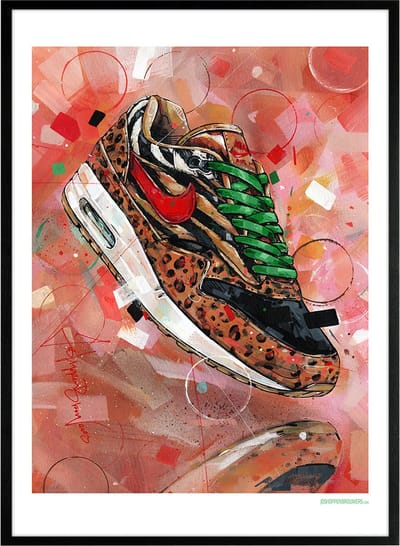 Sneaker print Animal pack 2.0 51x71 cm *ingelijst & gesigneerd