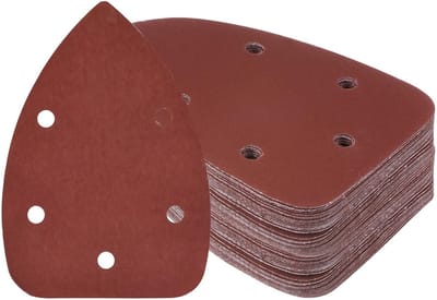 Dailygoods- Schuurpapier Set 50 Stuks - Schuurpapier Driehoek 2000 - Aluminiumoxide - Voor Hout en Metaal - Gelijkmatige Korrelverdeling - Antislip - Schuurvellen