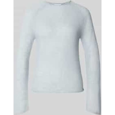 Slim fit pullover met mix van wol en alpaca