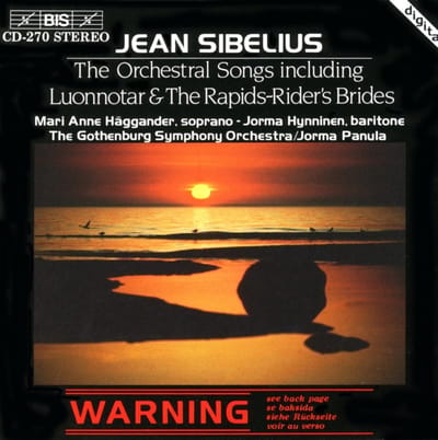Mari Anne Häggander, Jorma Hynninen, Gothenburg Symphony Orchestra - Sibelius: Orchestral Songs (CD)