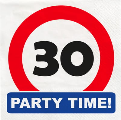 Traffic sign napkins - 30