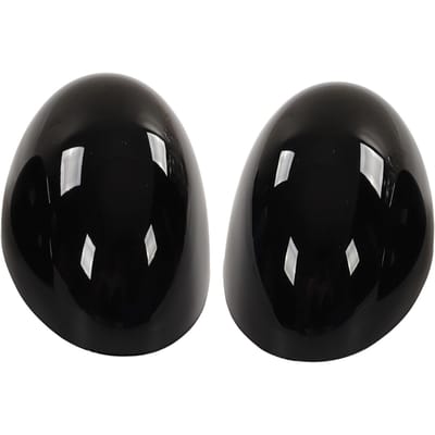 2 stuks Buitenspiegelkap Links Rechts Glanzend Zwart Vervanging voor Cooper R55 R56 R57 R58 R59 R60 R61 black