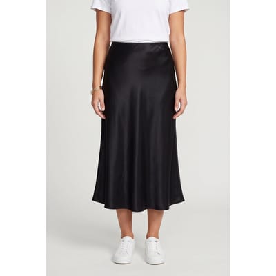& Other Stories Es Alfrida Slip Skirt Black Maat: 34 | Midi Rokken Outlet | Dames | Zwart