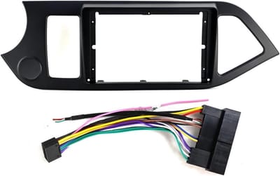 Autoradio Frame - Montagepaneel Kit - Auto Audio - Eenvoudige Installatie - 9 Inch - Zwart