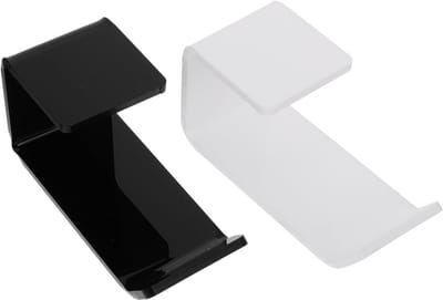 Oordopjes Hanger - Koptelefoon Haak - Bureau Organisatie - Schadevrije Montage - 11 cm Lengte - Wit