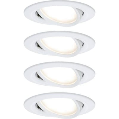 Paulmann 41307 Nova Coin Inbouwlamp Set van 4 stuks LED LED 24 W Wit (mat)