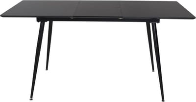 Svea - Niva uitschuifbare eettafel - 120/160 x 80 cm - zwart