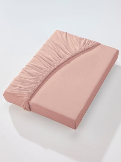 Estella Jersey Hoeslaken 100x200cm - Poederroze, 160g/m2