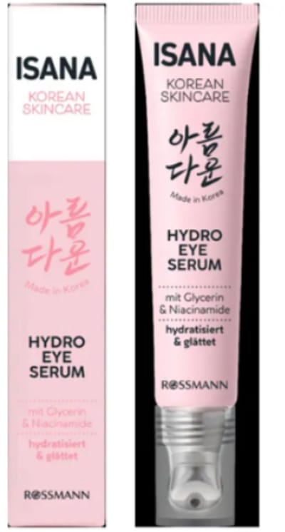 ISANA Oogserum Hydrating - Met Niacinamide & Glycerine - 15ml - Tegen Fijne Lijntjes & Donkere Kringen - Koreaanse Huidverzorging