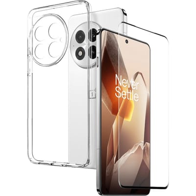 Northjo OnePlus 13 Hoesje en Screenprotector Transparant