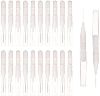 JHUBERS- Wenkbrauwborstel 20 Stuks - Micro Applicators - Make-up Tool - Wimper Extensions - Praktische Borstel - 360-Graden Ontwerp - Make-upborstels