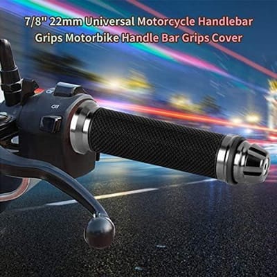 Motorfiets Handvatten van CNC Aluminium en Rubber voor 7/8 Inch Stuur - Universeel Te Gebruiken