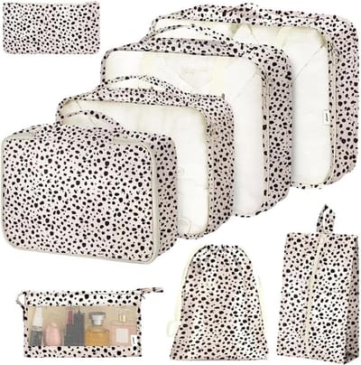 Reiskoffer Organizers - Bagage Tassen - Bagage Opbergen - Waterdicht Robuust - 8 Delig - Luipaardprint