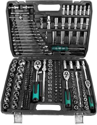 NordHaus Dopsleutelset - Ratelset - Gereedschapskoffer - 227 Delige Complete Reparatieset - 1/4 3/8 1/2 Inch Aandrijving