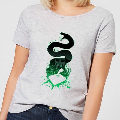 Harry Potter Basilisk Silhouette Dames T-shirt - Grijs - S