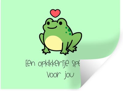 Muurstickers - Sticker Folie - Beterschap - Spreuken - Dieren - Opkikker - 40x30 cm - Plakfolie - Muurstickers Kinderkamer - Zelfklevend Behang - Zelfklevend behangpapier - Stickerfolie