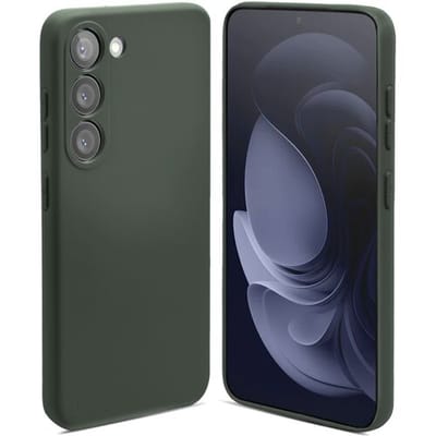 ShieldCase hoesje geschikt voor Samsung Galaxy S23 silicone hoesje (donkergroen) - geschikt voor Samsung Galaxy S23 hoesje siliconen