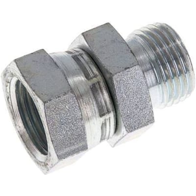 G 1/2'' F/M Verzinkt Stalen Neusstuk 300 Bar - Hydrauliek