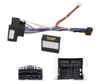 Iso kabel autoradio kabelset met canbusdecoder | geschikt voor Ford Focus Mondeo 2002 - 2013 | Android carplay radio stekker | adaptor verloopstekker connector adapter | 2002 2003 2004 2005 2006 2007 2008 2009 2010 - 2013 canbus decoder | quadlock