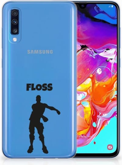 Samsung Galaxy A70 Telefoonhoesje met Naam Floss