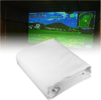 Simulator Scherm - Projectiescherm Slagtraining - Binnen Buiten Oefenen - Kreukbestendig HD Materiaal - 3m x 2m - Wit