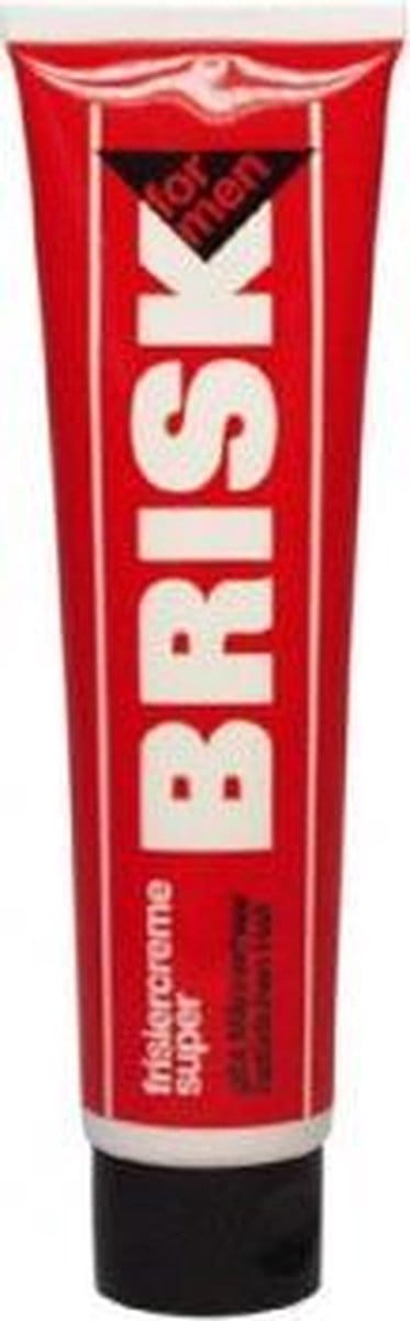 BRISK Frisiercrème Super – 100 ml – Haarcrème voor Mannen – Natuurlijke Hold zonder Glans – Flexibele Styling – Makkelijk Uitwasbaar