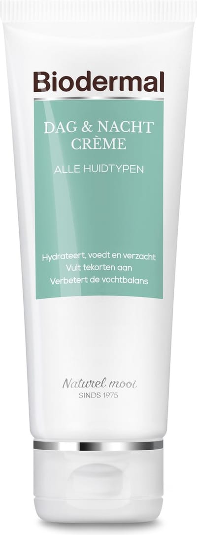 Biodermal dag- en nachtcrème, 100ml - Hydrateert, Voedt en Verzacht, Vult tekorten aan, Verbetert de vochtbalans, voor alle huidtypen