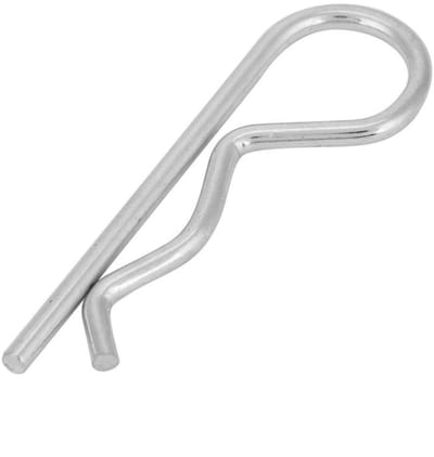 Dailygoods- Borgpennen 10 stuks - B Type Splitpennen - Verzilverd - Hoogwaardig Ijzer - Voor Hydraulische Ondersteuning - Stevig en Betrouwbaar